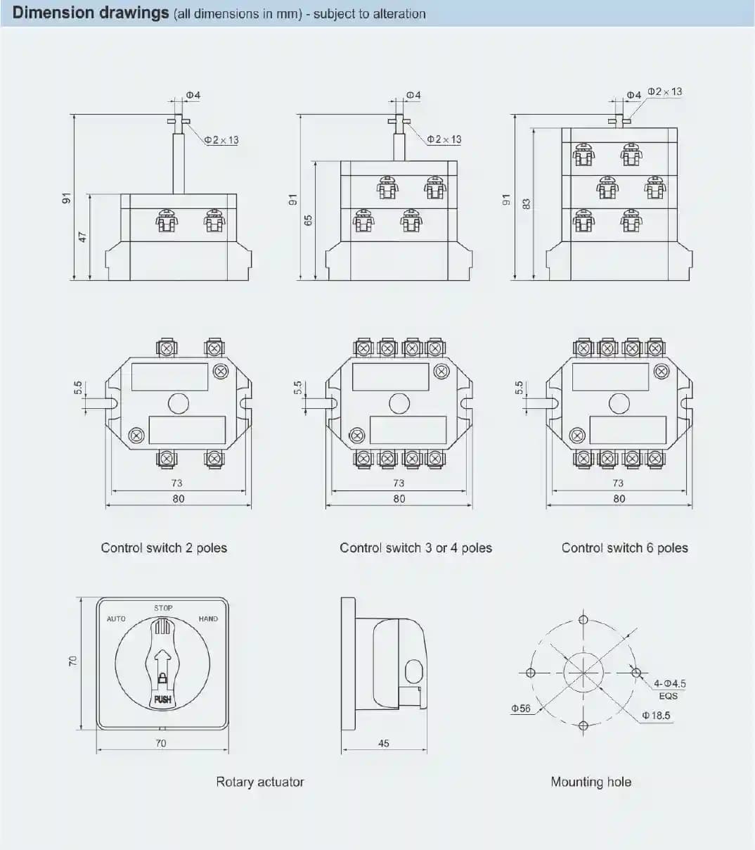Cụm điều khiển BK8050 Ex db eb IIC Gb Warom — hình 2